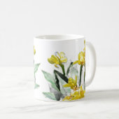Yellow Summer Lillies Kaffeetasse (VorderseiteRechts)