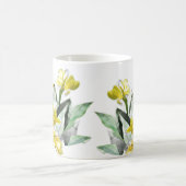 Yellow Summer Lillies Kaffeetasse (Mittel)