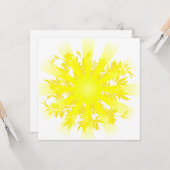Yellow Summer Sun Greycard Karte (Vorderseite/Rückseite Beispiel)