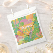 Yellow Summer Vaporwave Sunset Birthday Geschenktütchen (Ausgeschnitten)
