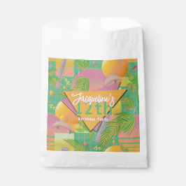 Yellow Summer Vaporwave Sunset Birthday Geschenktütchen