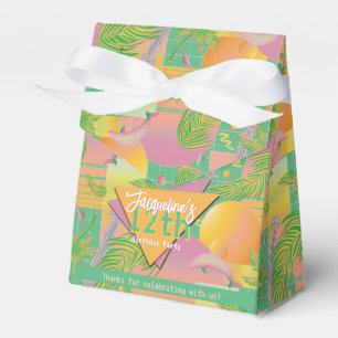 Yellow Summer Vaporwave Sunset Geburtstag Geschenkschachtel