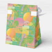 Yellow Summer Vaporwave Sunset Geburtstag Geschenkschachtel (Rückseite)