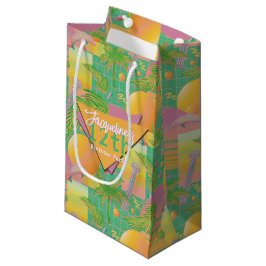 Yellow Summer Vaporwave Sunset Geburtstag Kleine Geschenktüte