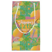 Yellow Summer Vaporwave Sunset Geburtstag Kleine Geschenktüte (Vorderseite)