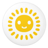 Yellow Sun Art Keramikknauf (Vorderseite)