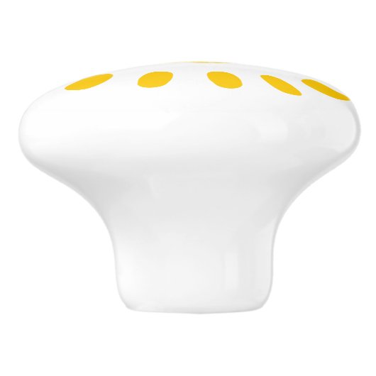 Yellow Sun Art Keramikknauf (Seitenansicht)