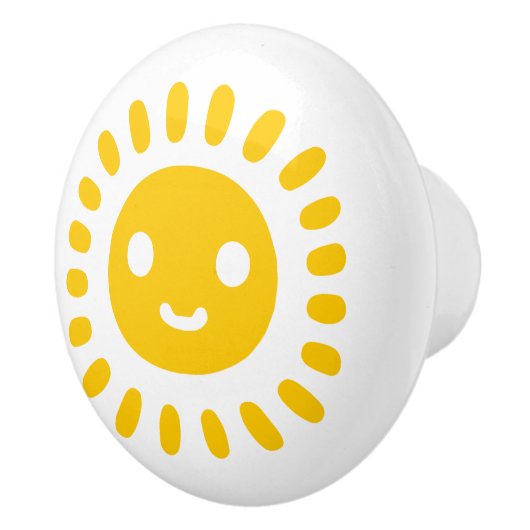 Yellow Sun Art Keramikknauf (Rechts)