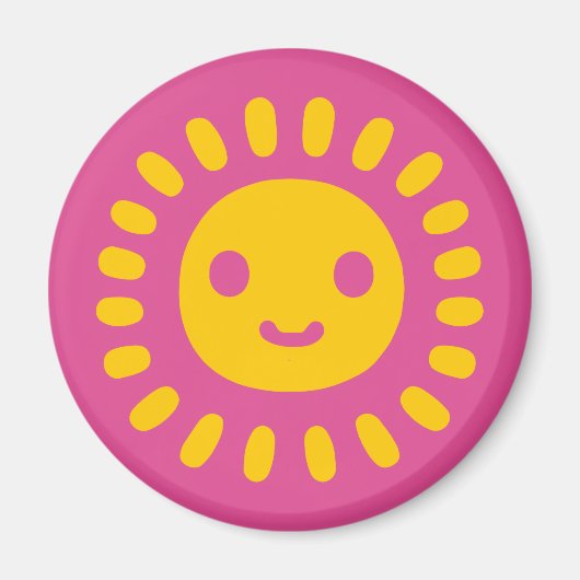 Yellow Sun Art Magnet (Vorne)