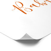 Yellow Sun Baby Dusche Begrüßung Poster (Ecke)