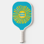 Yellow Sun Caribbean Blue Pickleball Paddel Pickleball Schläger (Rückseite)