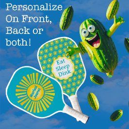 Yellow Sun Caribbean Blue Pickleball Paddel Pickleball Schläger