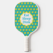 Yellow Sun Caribbean Blue Pickleball Paddel Schläger (Vorderseite)