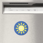 Yellow Sun Magnet (In Situ (Geschirrspüler))
