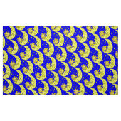 Yellow Sun Moon Stars Blauer Stoff (Fat Quarter (45,7 x 55,9 cm))