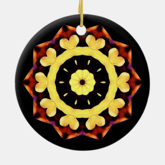Yellow Sun Ornament (Hinten)
