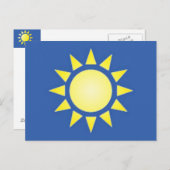 Yellow Sun Postcard Postkarte (Vorne/Hinten)