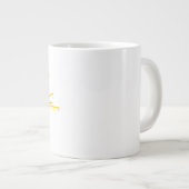 Yellow Sun Psalm Jumbo-Tasse (Vorderseite Rechts)