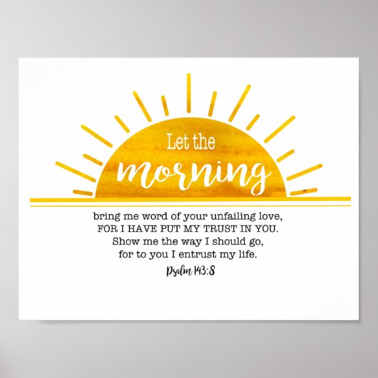 Yellow Sun Psalm Poster (Vorne)