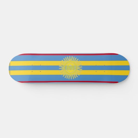 Yellow Sun Skateboard (Horizontal)