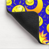 Yellow Sun Stars Moon Blue Mouse Pad! Mouse Pad Mousepad (Ecke)