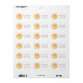 Yellow Sun Sunshine Modern Boho Mustard Address Adressaufkleber (Vorne)