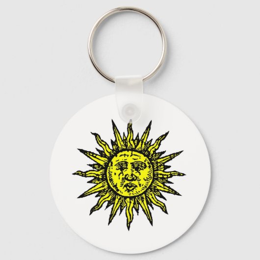 Yellow Sun-Symbol Schlüsselanhänger (Vorderseite)