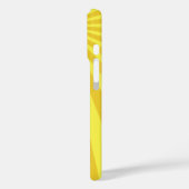 Yellow Sunburst "Add Your Name" Case-Mate iPhone Hülle (Rückseite / Links)