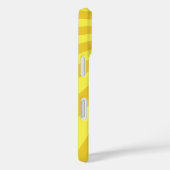 Yellow Sunburst "Add Your Name" Case-Mate iPhone Hülle (Rückseite / Rechts)