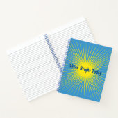 Yellow Sunburst Spiral Notebook Notizblock (Innenseite)