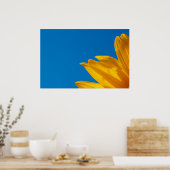 Yellow Sunflower & Azure Sky Poster (Küche)