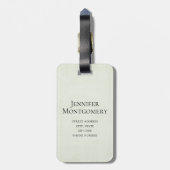 Yellow Sunflower Bouquet in Watercolor Gepäckanhänger (Rückseite vertikal)