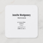 Yellow Sunflower Bouquet in Watercolor Quadratische Visitenkarte (Rückseite)