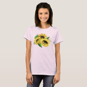 Yellow Sunflower Bouquet in Watercolor T-Shirt (Vorne ganz)
