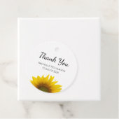 Yellow Sunflower Class 2025 Graduate Vielen Dank Geschenkanhänger (Beispiel)