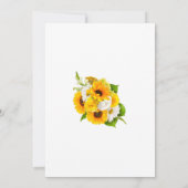 Yellow Sunflower Class of 2021 Graduation Party Einladung (Rückseite)