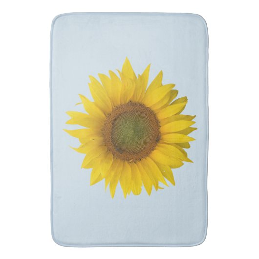 Yellow Sunflower Cute Badematte (Vorderseite Vertikal)