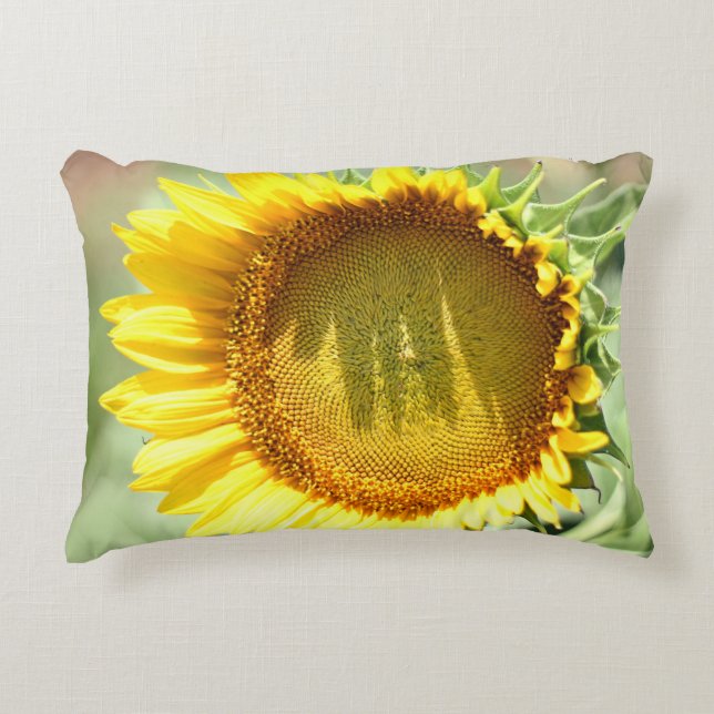 Yellow sunflower dekokissen (Vorderseite)
