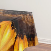 Yellow Sunflower Floral Rustic Fall Flower Tischdecke (Beispiel)