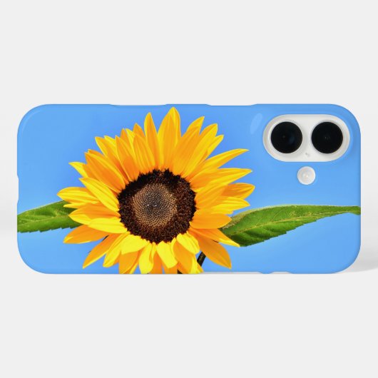 Yellow Sunflower iPhone Case (Rückseite (Horizontal))