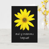 Yellow Sunflower Mother's Day Card: Walish Greetin Karte (Gelbe Blume)