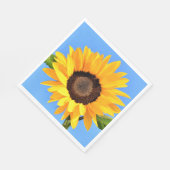 Yellow Sunflower Napkins Blue Sky Serviette (Ecke)