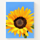 Yellow Sunflower Notebook Notizblock (Rückseite)