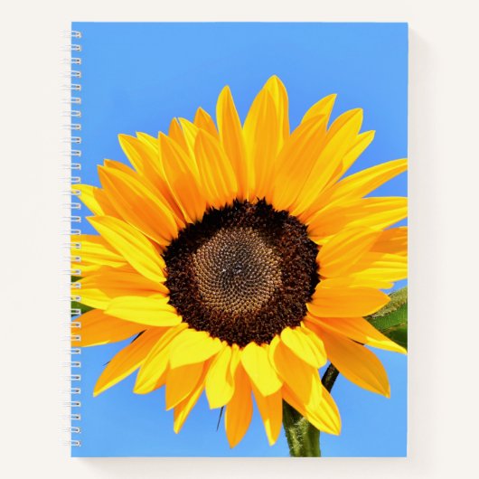Yellow Sunflower Notebook Notizblock (Vorderseite)
