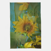Yellow Sunflower Painting Garden Küchentuch (Vertikal)