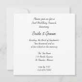 Yellow Sunflower Post Wedding Brunch Einladung (Rückseite)