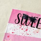 Yellow Sunflower trendy vibrant color paper art Strandtuch (Beispiel)