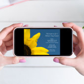 Yellow Sunflower und Blue Sky Mothers Day Brunch Einladung