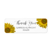 Yellow Sunflower Vielen Dank für Ihre Unterstützun (Vorne)