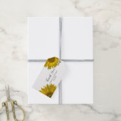 Yellow Sunflower Wedding Vielen Dank für Ihre Unte Geschenkanhänger (Mit Garn)